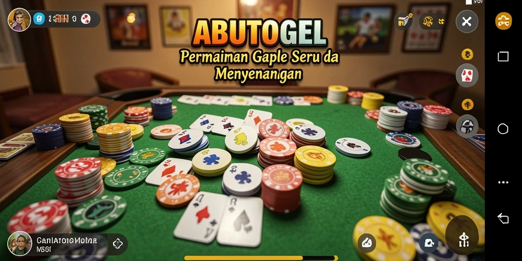 Screenshot gameplay Gaple yang seru di ABUTOGEL.