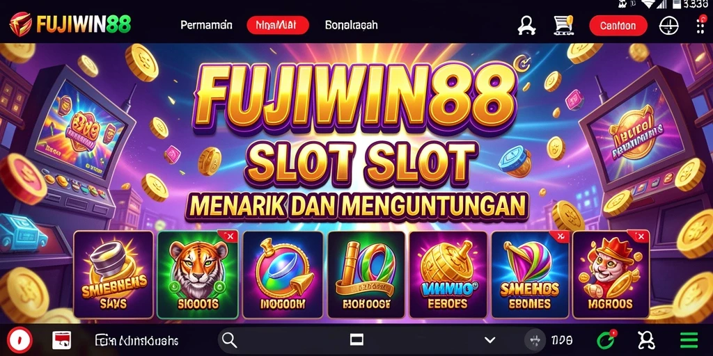 Gameplay FUJIWIN88 menampilkan mesin slot yang menarik dan bonus menggiurkan.