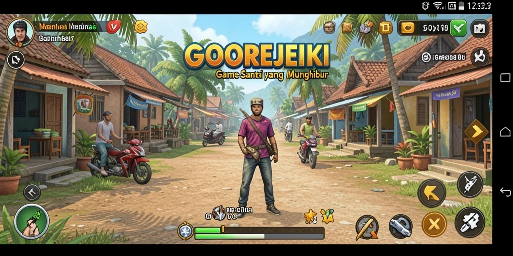 Tampilan permainan GOGOREJEKI yang ceria dan menyenangkan.
