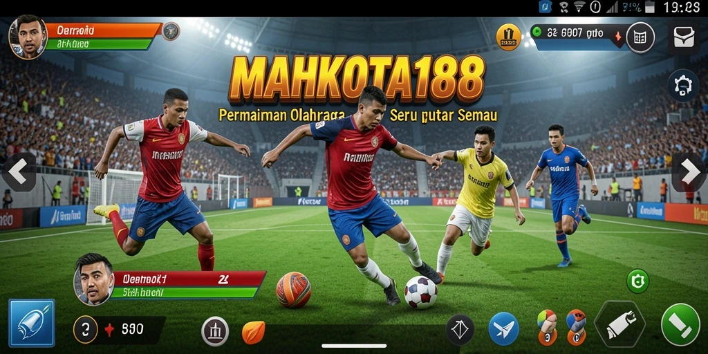 Tampilan gameplay seru dari MAHKOTA188 dalam pertandingan olahraga.