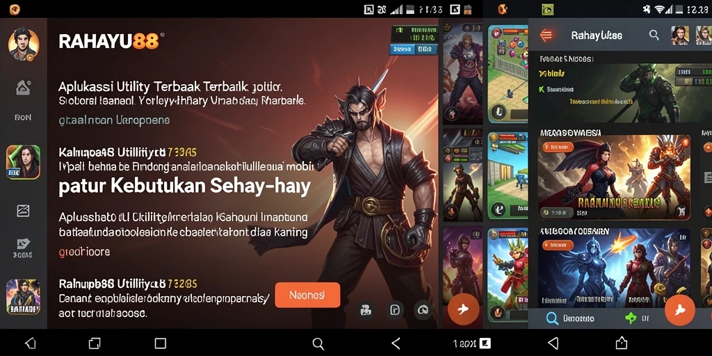 Tampilan antarmuka RAHAYU88 yang user-friendly dan intuitif.