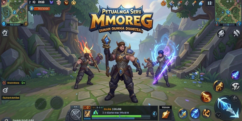 Tampilan mendebarkan dari gameplay RK88 dengan aksi petualangan MMORPG.