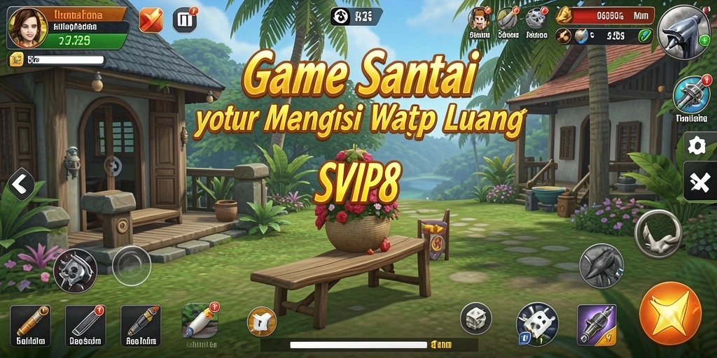 Tampilan seru dari gameplay SVIP8 yang menyenangkan dan santai.