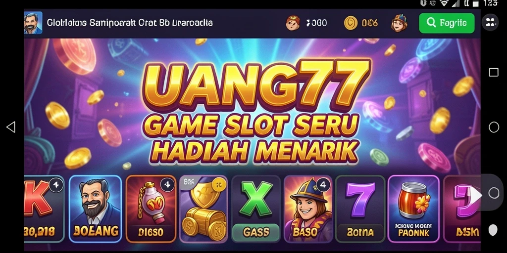 Screenshot gameplay UANG77 menampilkan keseruan bermain Slot.