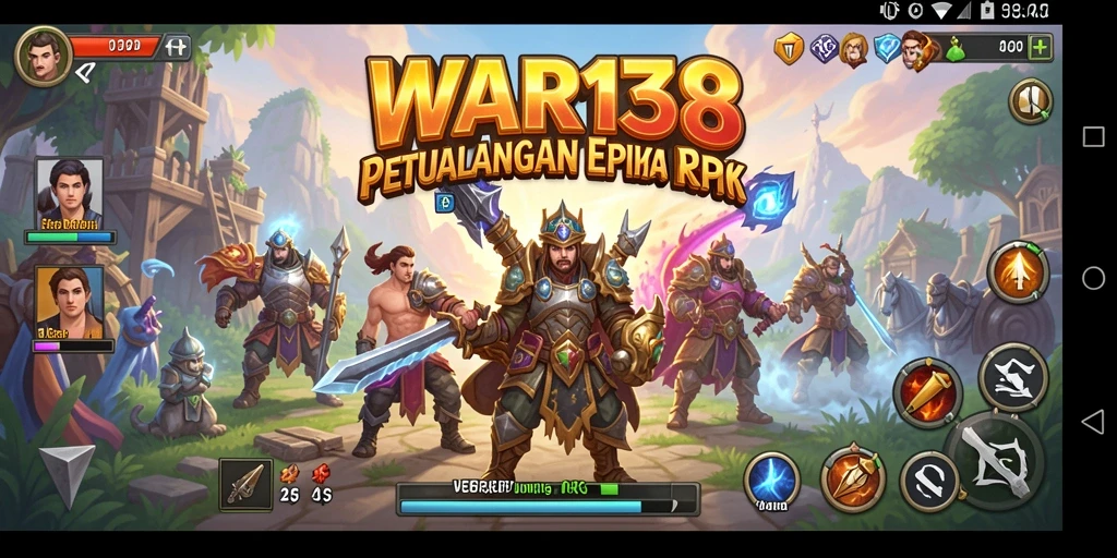 Tampilan gameplay seru di dunia RPG WAR138 yang penuh petualangan.